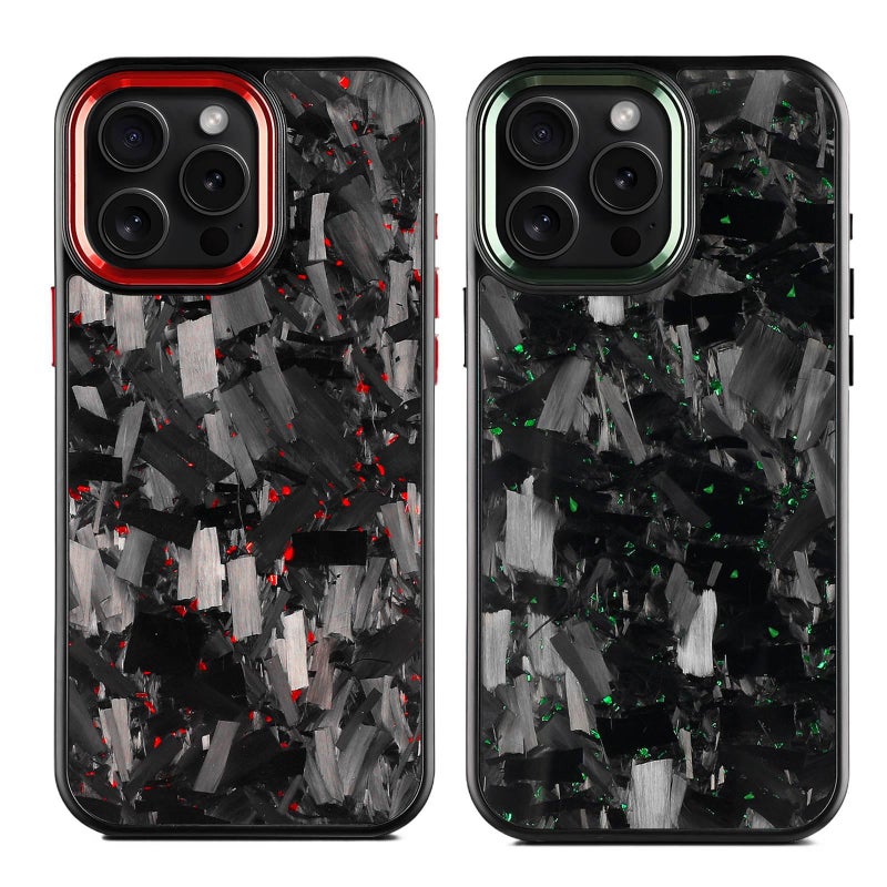 BB Carbon Fiber Texture Protective Case for iPhone 14 / 14 Plus / 14 Pro / 14 Pro Max with Shockproof and Drop Protection plus Shockproof plus Scratch Resistant in Gold - Image 2