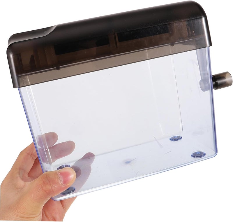 Compact Manual Paper Shredder Portable Small Desktop Cutter for Home Office Use Lightweight Hand Crank Design for Secure Document Protection - Image 4