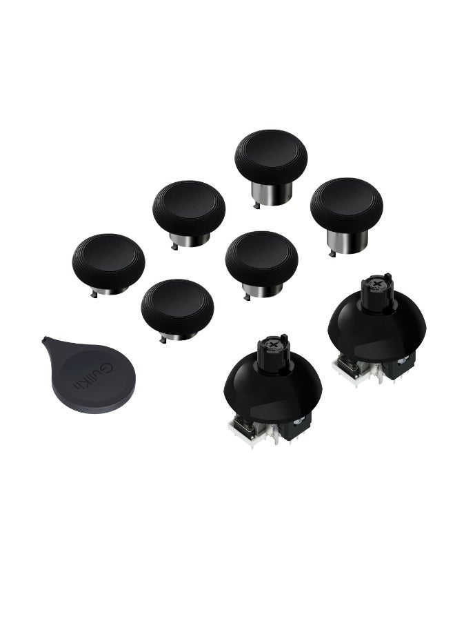 GuliKit TMR 720° Adjustable Tension Electromagnetic Joystick Replacement Kit for PS5 DualSense/DualSense Edge Controller, Anti-Slip Joystick Repair Unit with 3 Pairs of Joystick Covers (Soldering Required) - Image 1