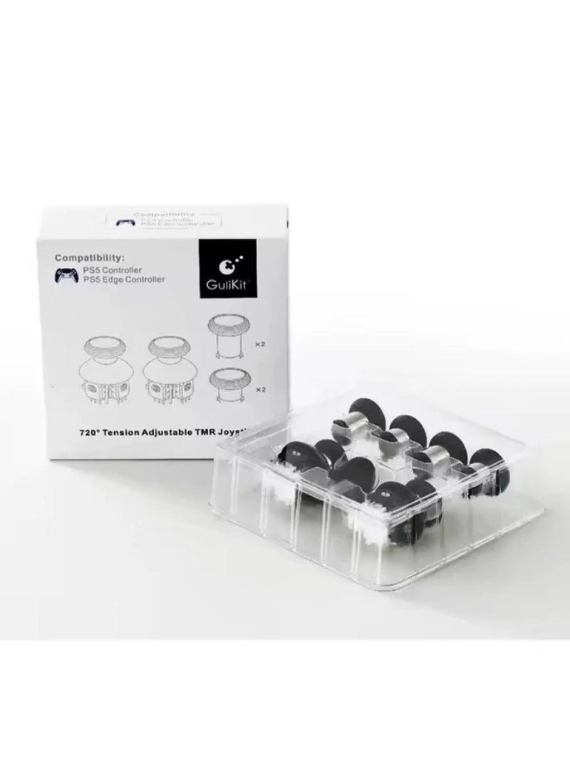 GuliKit TMR 720° Adjustable Tension Electromagnetic Joystick Replacement Kit for PS5 DualSense/DualSense Edge Controller, Anti-Slip Joystick Repair Unit with 3 Pairs of Joystick Covers (Soldering Required) - Image 2