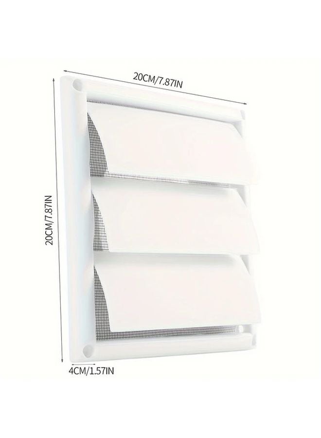 Durable Plastic Ventilation Cover With Mesh Screen Wall Mounted 5 98x5 98 Inch Size - Image 5