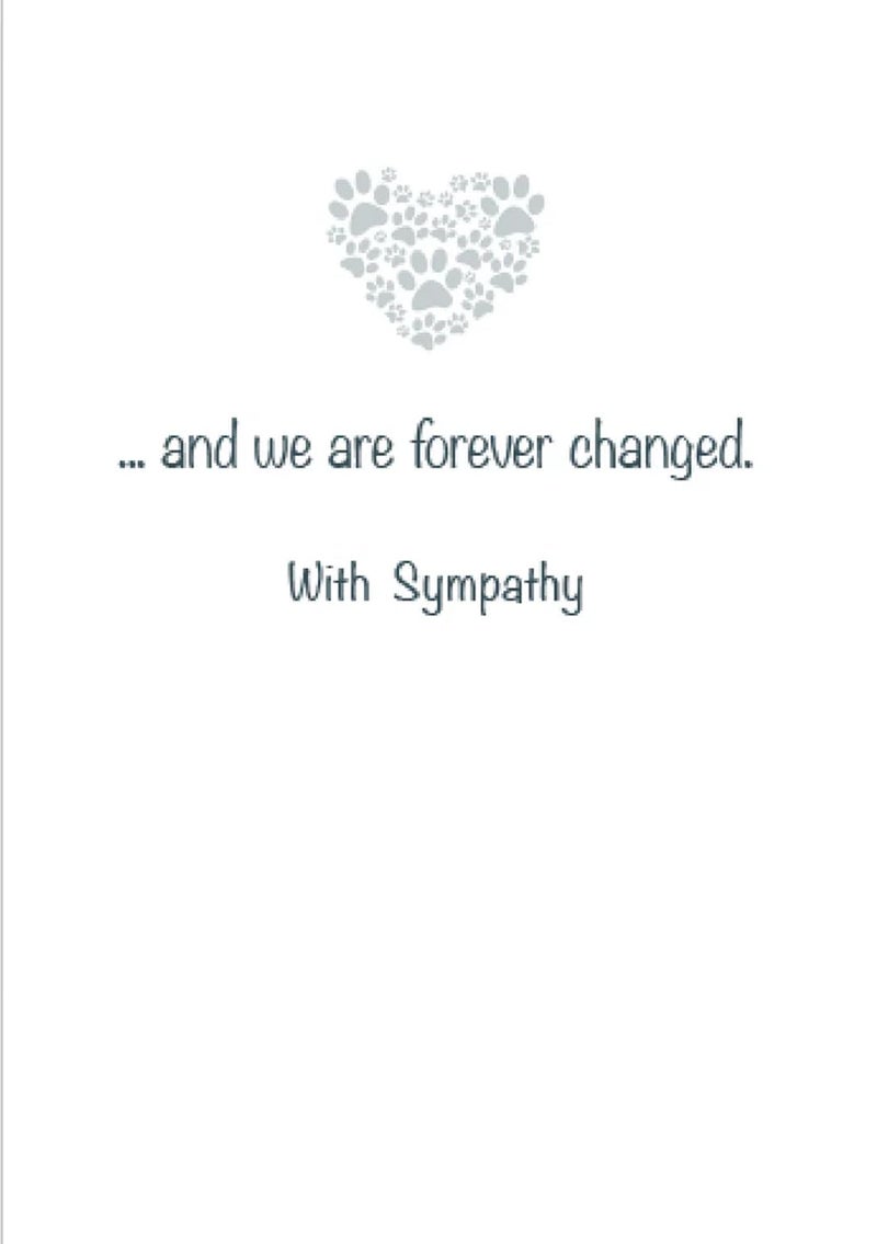 Dog Speak Pet Sympathy Card - "Dogs Come Into Our Lives, Leave Paw Prints on Our Hearts" - Thoughtful Loss of Pet Card with Envelope from a Beloved Companion, 4.75" x 6.75" - Image 4