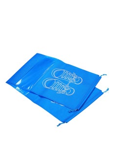 Generic Shoe storage bags dust-proof drawstring shoe bags with transparent hole portable waterproof organizers for daily use and travel 5 PCs blue color from Rana store  - Image 2