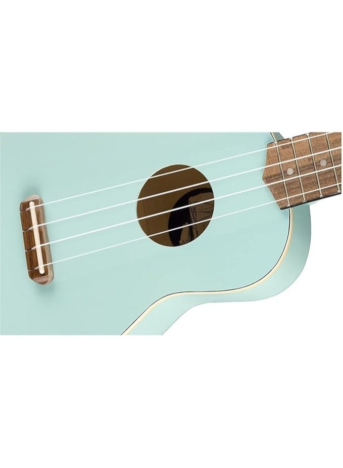 Fender Venice Soprano Ukulele, Daphne Blue - Image 3