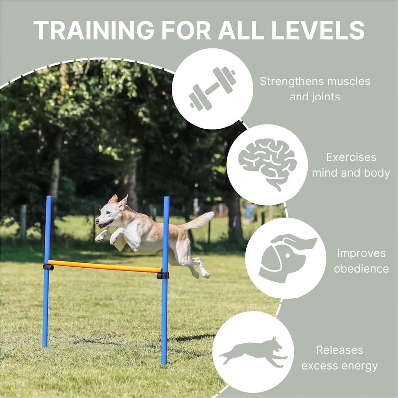TRIXIE Agility Hurdle Adjustable Dog Jump Ideal for Beginners  Advanced Dog Obstacle Course Equipment 1 x Hurdle - Image 4