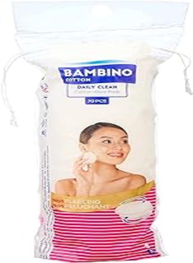 Bambino round cosmetics cotton pads - 70 pieces