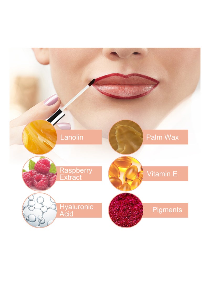 KASTWAVE Peel Off Lip Liner Tattoo, Lip Stain Peel Off, Non-stick Cup Liquid Lip Liner Matte Finish Lip Makeup, Long Lasting Waterproof (Light Brown, 2Pcs) - Image 3
