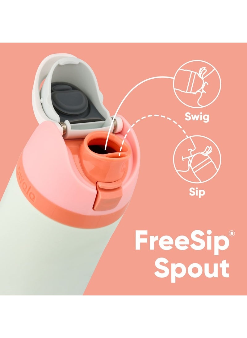 Owala Owala Cup FreeSip Insulated Stainless Steel Water Bottle with Straw for Sports and Travel, BPA-Free,Red/Aqua (Summer Sweetness)  - Image 2