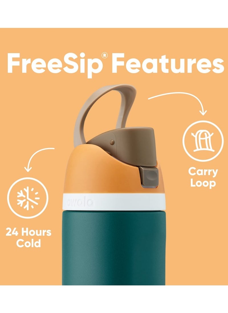 Owala Owala Cup FreeSip Insulated Stainless Steel Water Bottle with Straw for Sports and Travel, BPA-Free,Red/Aqua (Summer Sweetness)  - Image 4