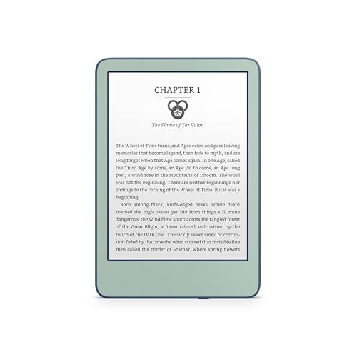 Tacky Design Solid Color Skin for Kindle Paperwhite Skin Wrap 2024 Decal Classic Color Vinyl, Premium 3M Decal Sticker for Full Surface Coverage (Sage Green, Paperwhite (12th Gen, 2024)) - Image 4