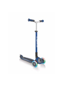 GLOBBER Master Lights Foldable Scooter (Navy Blue)  - Image 3