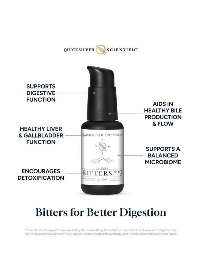 Quicksilver Scientific Quicksilver Scientific Dr. Shade's Bitters No. 9 - for Digestion - Fast Acting Liposomal Digestive Bitters with Milk Thistle, Burdock Root & Juniper Essential Oil - Digestive Support (50ml) - Image 3