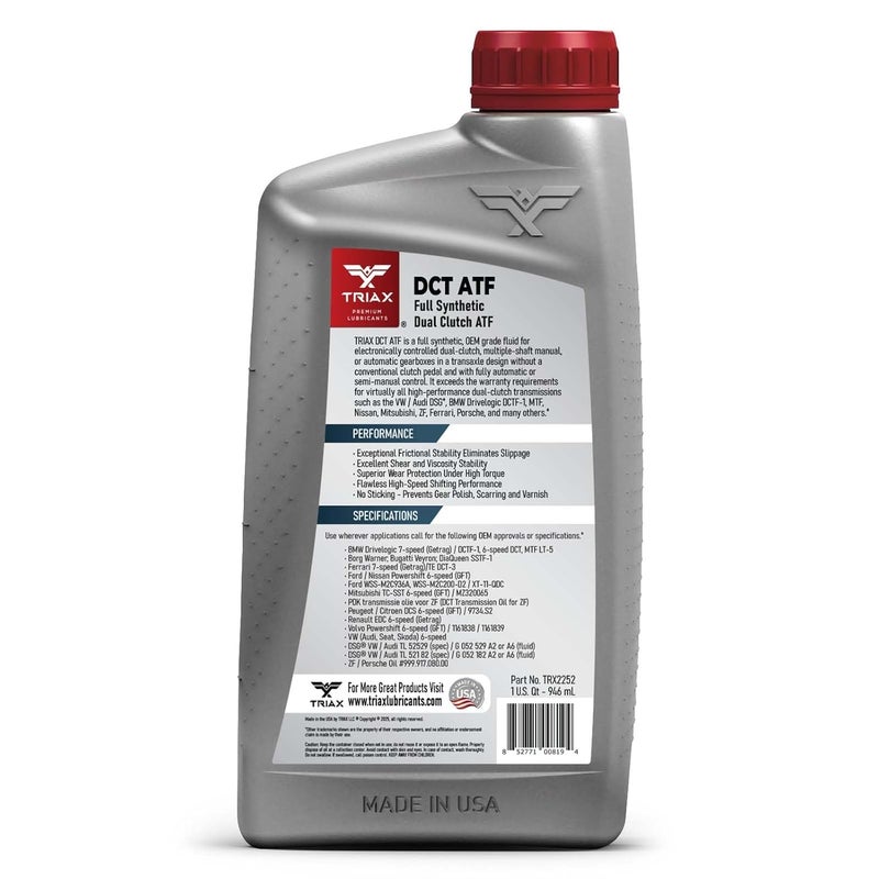 Triax DCT ATF - Full Synthetic Dual Clutch Transmission Fluid - Image 2