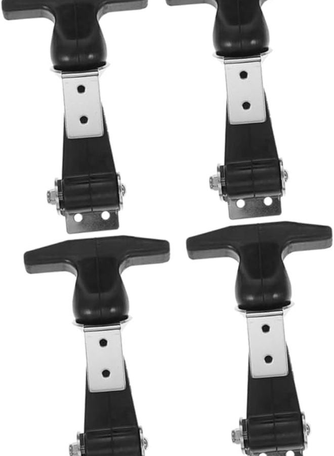 Mikikit 4pcs Heavy Duty Flexible Draw Latches Stainless Steel Hasp for Tool Box Cart Equipment - Image 2