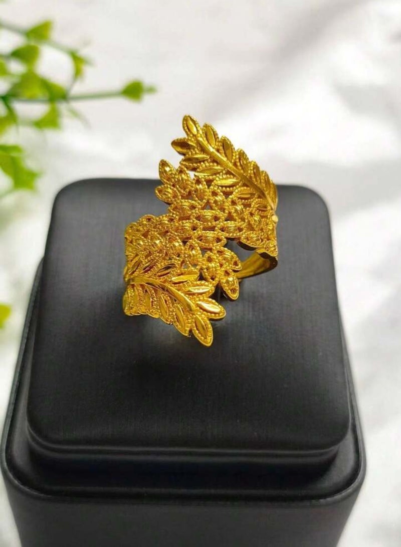 GOLDMAX 21k Gold Plated Ring For Women One Size - Image 2