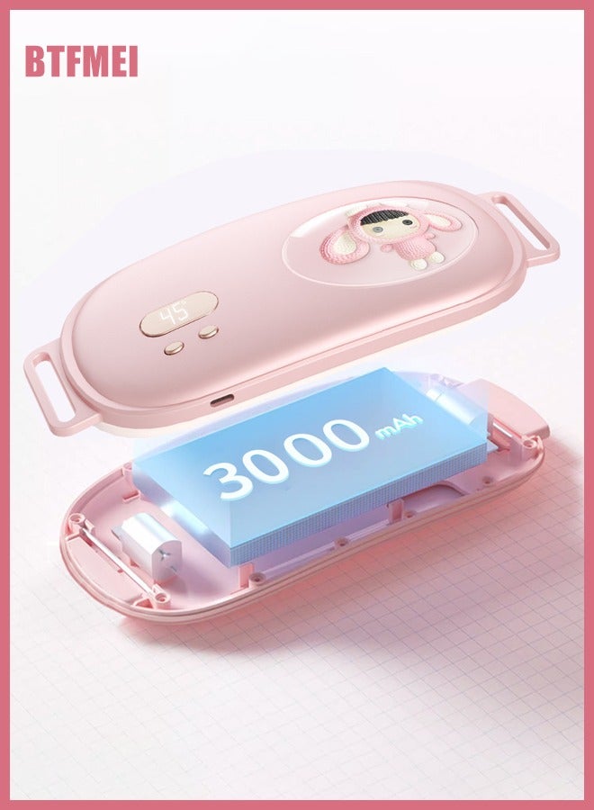 BTFMEI Portable Cordless Heating Pad for Menstrual Cramps Relief ，Warmer Belt, Warmer Belt, Heated Massage Warmer Belt, Vibrating Heat Kneader  - Image 5