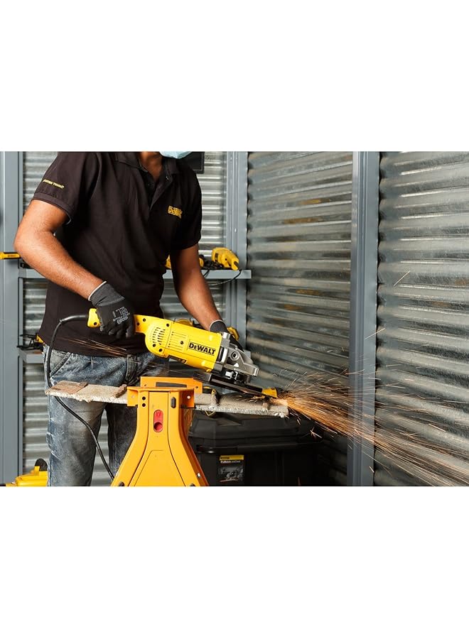 DEWALT 230Mm 2200W Large Angle Grinder With Lock On Switch Yellow Black Dwe492 B5 3 Year - Image 4