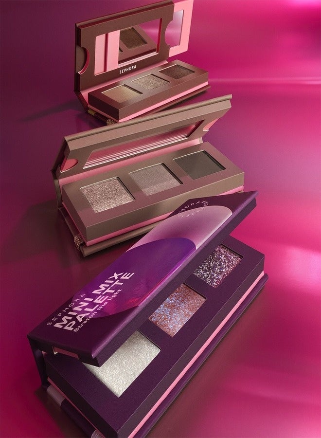 SEPHORA COLLECTION Stretch The Light Mini Mix Palette – Mini Eyeshadow Palette, Dune Aura – Warm Rosy Bronze, Luminous Eye Makeup, Compact Travel-Friendly Palette - Image 5
