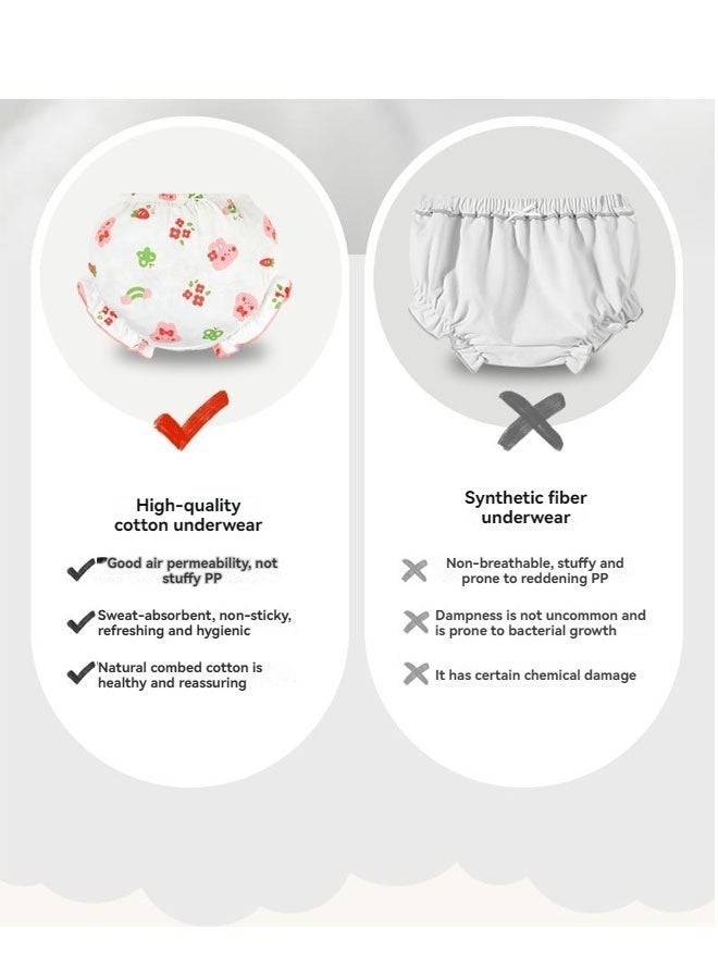 4 Piece Baby Unisex Cotton Underpants Toddler Boys Girls Potty Underwear 6 Months-3 Years - Image 4