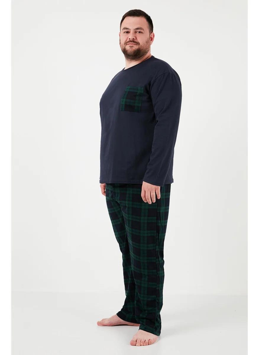 Buratti Cotton Regular Fit Plus Size Pajama Set Men's Pajama Set 6572001B