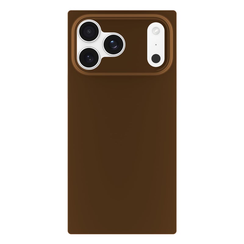 Flaunt Official Square Protective Case - Compatible with iPhone 17 Pro Max - Compatible with MagSafe & Wireless Charging - Drop-Tested & Shockproof - (Nude Espresso) - Image 1