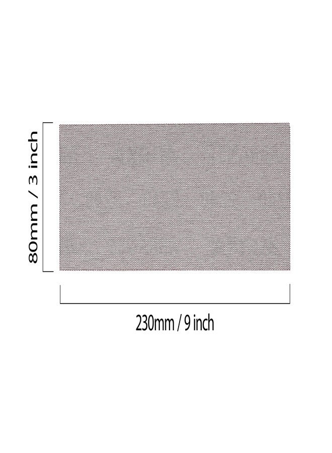 Mirka Abranet Net Sheets 3 x 9 inch/Grit 240 / Mesh Sandpaper Sanding Sheet Hook and Loop / 10 pcs / 9A-175-240RP - Image 2