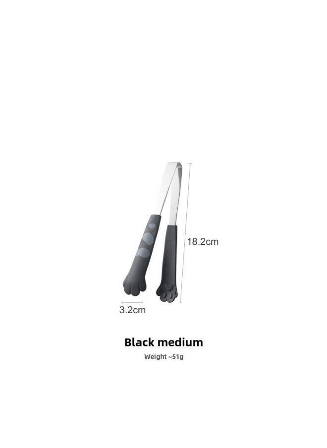 Generic - Cat's Claw Snack Clip No Dirty Hand Food Clip Children's Supplementary Food Clip Potato Chip Clip Household Salah Clip Ice Clip Barbecue Clip-Color:Black Medium - Image 1