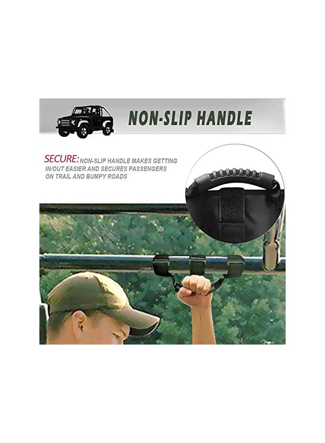 PROMASS Wrangler Grab Handles, Topist Heavy Duty Ultimate Roll Bar Grab Handles Set, Jeep Wrangler Grab Bar, Easy-to-fit for Off Road, UTV & ATV Gear (Pack of 2) - Image 4