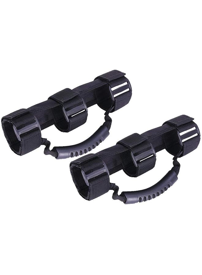 PROMASS Wrangler Grab Handles, Topist Heavy Duty Ultimate Roll Bar Grab Handles Set, Jeep Wrangler Grab Bar, Easy-to-fit for Off Road, UTV & ATV Gear (Pack of 2) - Image 1