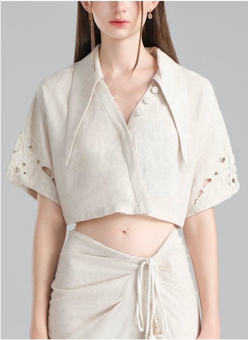 Generic XITA • HOI AN BEIGE CROPTOP  - Image 3