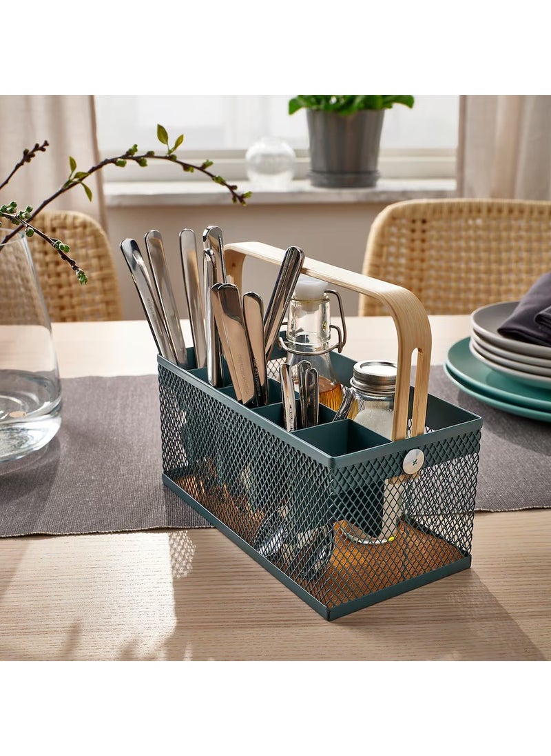 Cutlery Holder For Chopstick, Fork, Spoon, Napkins, bamboo/grey-turquoise - pzsku/ZDA93C287EF666CE7D2A6Z/45/_/1735593816/bf700227-9c5f-4ae9-8503-80ca4b91ce9a