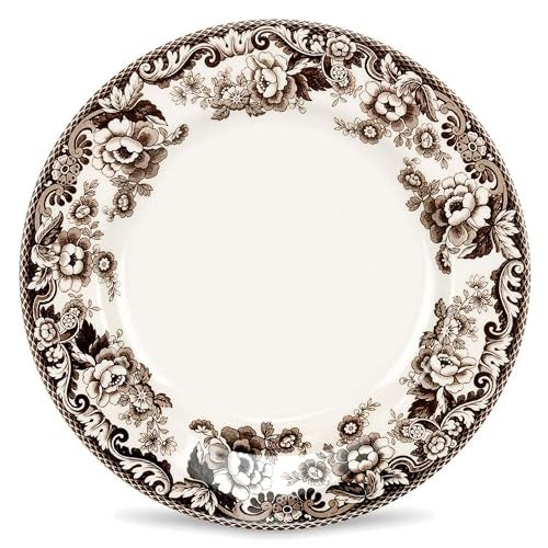 Spode طقم أطباق خبز وزبدة سبود ديلامير مجموعة من 4 - 6.5 بوصة طبق خزفي فاخر لللفائف والبسكويت، آمن للاستخدام في الميكروويف وغسالة الصحون والفرن الدافئ - أدوات مائدة إنجليزية ريفية مصنوعة في إنجلترا - Image 5