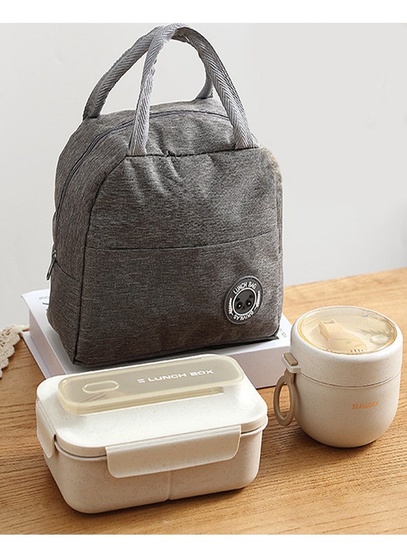 Jourvent - Lunch Boxes with Soup Bowls – Made from Eco-Friendly Materials, Microwave Safe for Short Heating Times. Food-Safe Bento Boxes with Insulated Carrying Bags. - Image 1