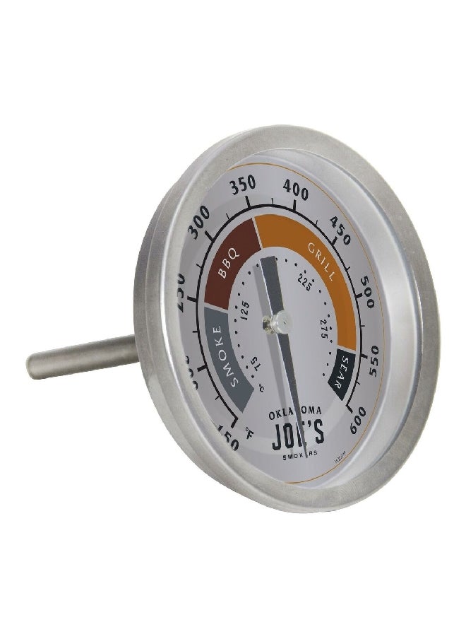OKLAHOMA JOE'S Colour Coded Cooking Guide Round Smoker Gauge Silver 3 Inch  - Image 3