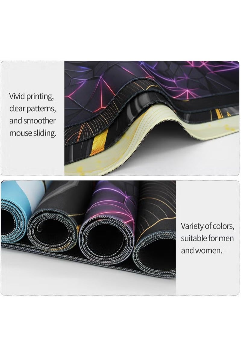 Daxiongmao Large Gaming Mouse Pad 900x400x3mm Large Desk Mat for Keyboard & Office Decor - Neon lights - Image 4