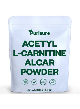 purisure acetyl l carnitine Purisure Acetyl Lcarnitine (Alcar) Powder 250G Sharpens Memory & Supports  Metabolism Pure Acetyl Lcarnitine Powder For Better Cognitive Performance  500 Servings | Best Price KSA
