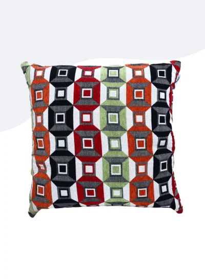 Donetella Cushion Cover,45X45 Cm (18X18 inch) 1-Pcs Decorative Throw Pillowcases Without Filler With Beautiful Abstract Art For Sofa Bed Living Room And Couch, Gunmetal