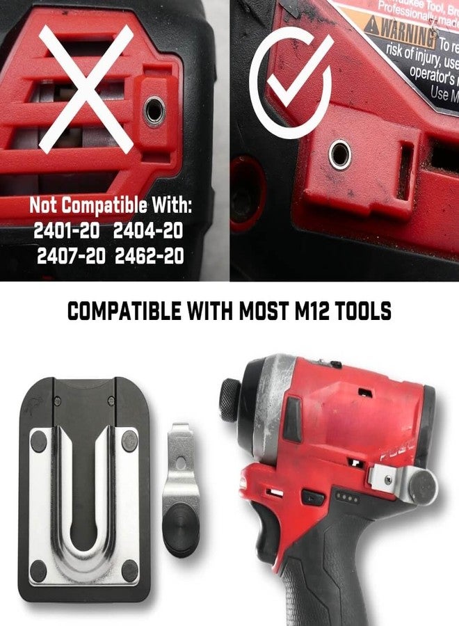 Holstery PinPal Pro | Universal Tool Holster - Gravity Locking Clip-On Tool Belt Holder for Drills, Impacts, and Other Tools (with Pin Kit for Milwaukee M12) - Image 5