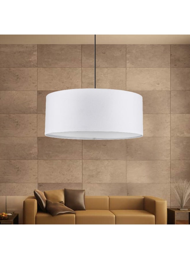 El Rawda Lighting Eimia Ceiling Lamp -1 Layer | modern decorative LED E27 pendant light ceiling lamp hanging | suitable for any room | Color: White | Size: 70x50 cm - Image 2
