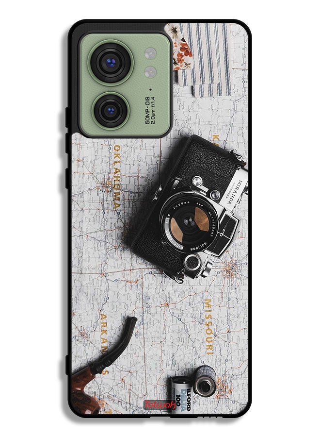 Tolwak Motorola Edge 40 Protective Case Cover Vintage Camera - Image 1