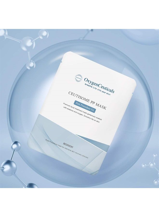 OxygenCeuticals Mask sheet for post-procedure skin care, OxygenCeuticals Ceutisome PP Mask 6 sheets/box, instant soothing and recovering skin, post treatment care with salmon DNA - Image 5
