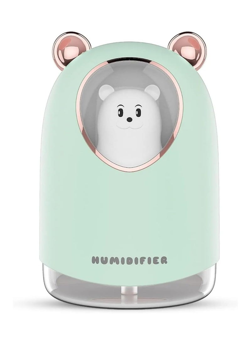 QSHOP Premium Portable Humidifier, Mini Humidifier, Essential Oil Diffuser with Night Light, Perfect for Home, Office, Car, Plant Purification, 300ml  - Image 1