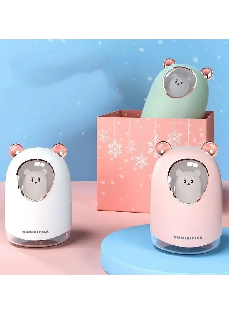QSHOP Premium Portable Humidifier, Mini Humidifier, Essential Oil Diffuser with Night Light, Perfect for Home, Office, Car, Plant Purification, 300ml  - Image 4