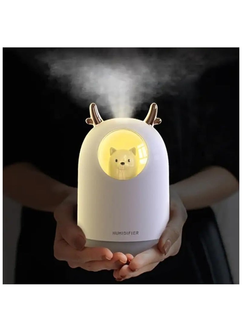 QSHOP Premium Portable Humidifier, Mini Humidifier, Essential Oil Diffuser with Night Light, Perfect for Home, Office, Car, Plant Purification, 300ml  - Image 5
