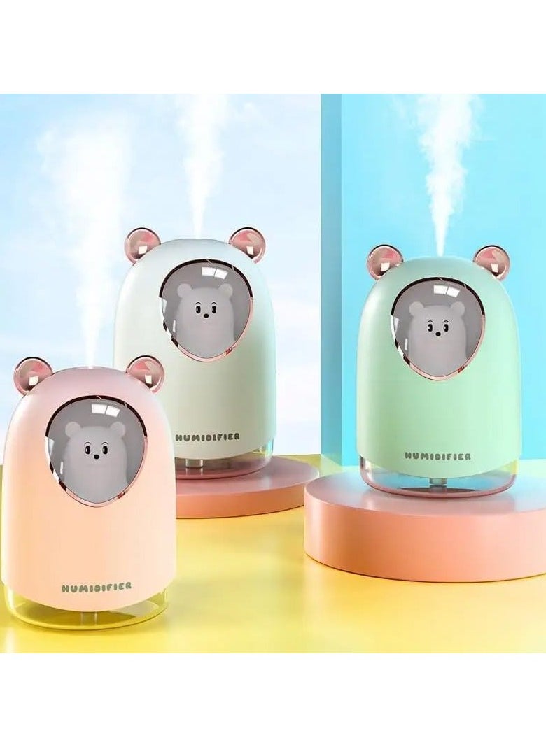 QSHOP - Premium Portable Humidifier, Mini Humidifier, Essential Oil Diffuser with Night Light, Perfect for Home, Office, Car, Plant Purification, 300ml - Image 1