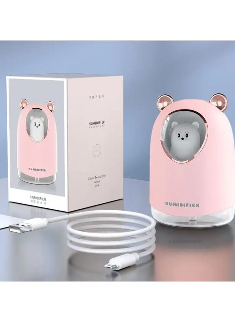 QSHOP - Premium Portable Humidifier, Mini Humidifier, Essential Oil Diffuser with Night Light, Perfect for Home, Office, Car, Plant Purification, 300ml - Image 1