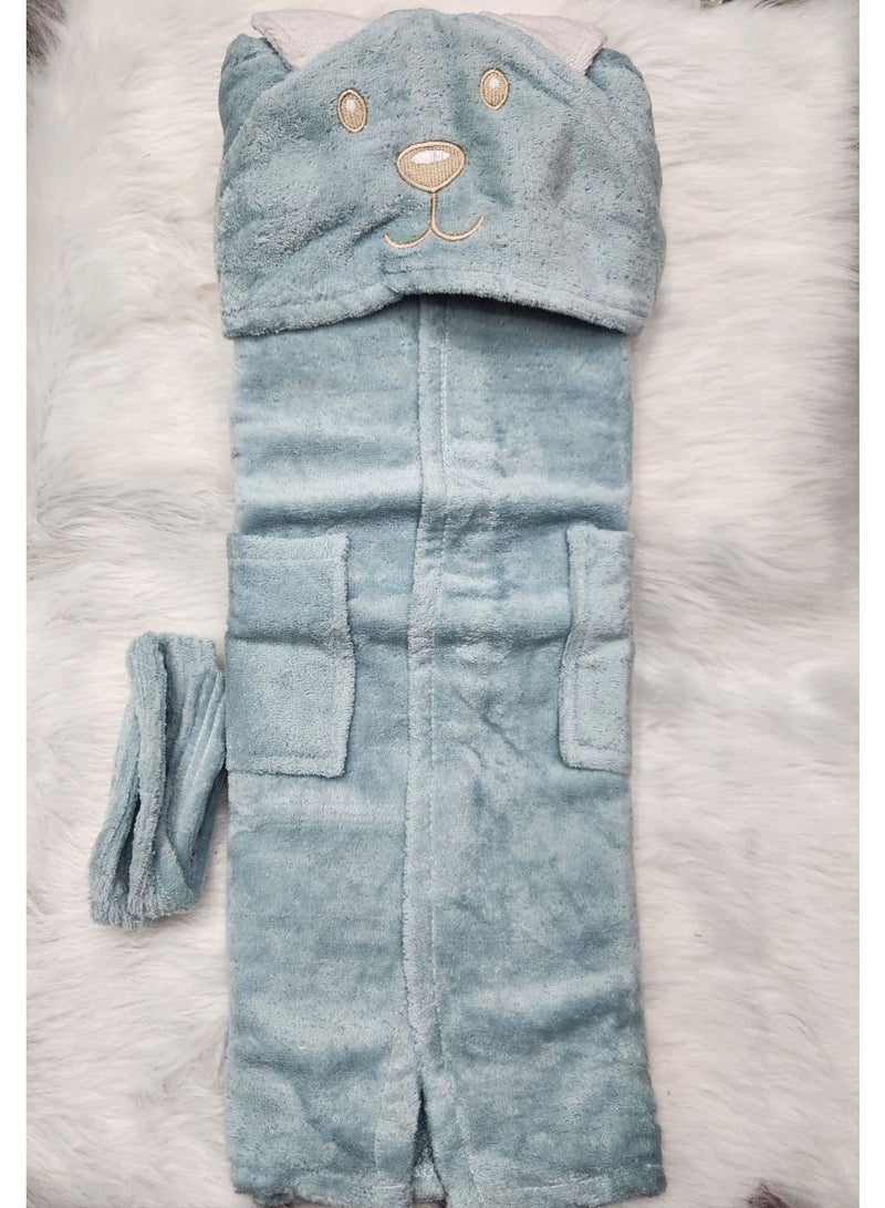 Bath Robe For kids 100% Egyptian cotton - Image 2