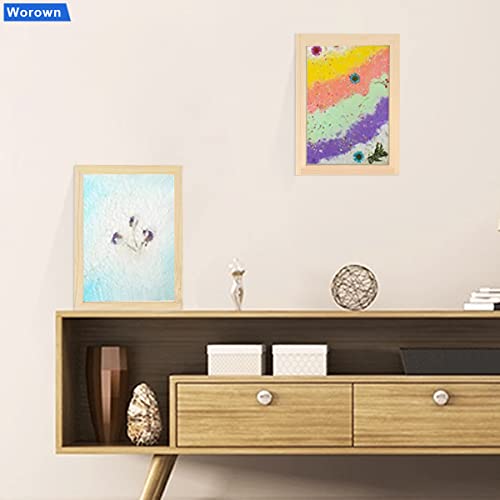 Worown 4 Sizes 2 in 1 Wooden Paper Making Screen, Mould and Deckle, Wooden Paper Making Frame for DIY Crafts (A4, A5, A6 & A7) - Image 5
