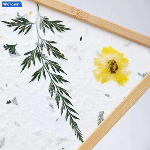Worown 4 Sizes 2 in 1 Wooden Paper Making Screen, Mould and Deckle, Wooden Paper Making Frame for DIY Crafts (A4, A5, A6 & A7) - Image 3