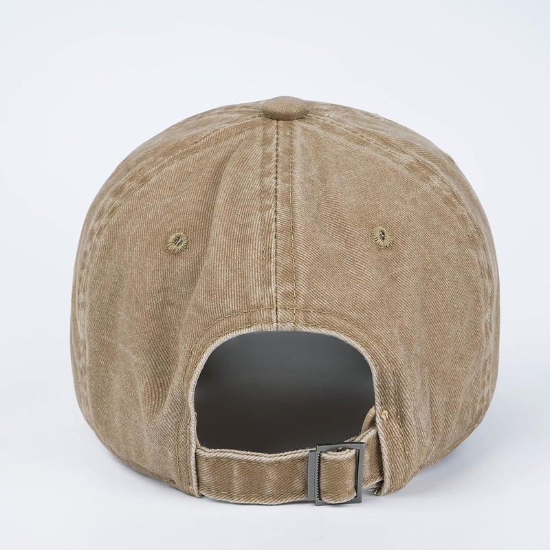LANGZHEN Unisex Baseball Cap 100% Cotton Fits Men Women Washed Denim Adjustable Dad Hat - Image 3